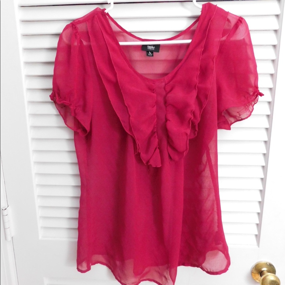 Magenta blouse